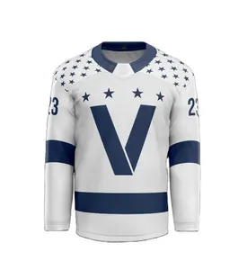 2024 ice hockey custom jersey uniform set men ice hockey jerseys training sublimated custom design hockey jersey