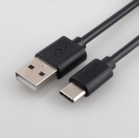 USB-C kabel pengisi daya cepat, kabel Data ponsel USB a Male ke Tipe C Male Charge Braid Shielding tembaga murni untuk kamera