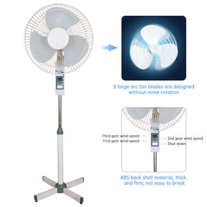 Foshan พัดลมไฟฟ้าตั้งพื้นขนาด16นิ้วสีเขียวน้ำเงิน - Product Image 3