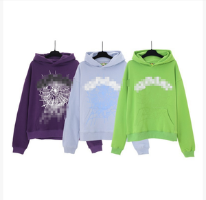 Rắn mô hình Áo len người đàn ông của hình học lưới bột Puff in hoodie Gothic đường phố hàng đầu chất lượng cao Cotton Heavyweight Hoodie - Product Image 2