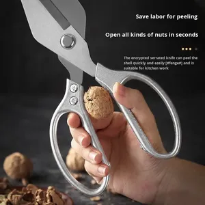<span class=keywords><strong>Ciseaux</strong></span> à os multifonctionnels pour la cuisine, en acier inoxydable, couleur argent/<span class=keywords><strong>or</strong></span>, style moderne, robustes et durables, <span class=keywords><strong>ciseaux</strong></span> à <span class=keywords><strong>d</strong></span>écouper la viande - Product Image 2