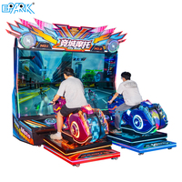 Machine de jeu d'arcade de course de motos City Rival à monnayeur, jeu de course de motos 2 joueurs pour centre de divertissement