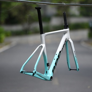 Cadre de vélo de route BeeBIKE RBCV2010 700C entièrement en carbone poli, câblage interne dissimulé, fixation plate pour freins à disque, <span class=keywords><strong>axe</strong></span> traversant, cadre léger - Product Image 4