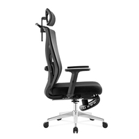 NOEL - Chaise de bureau ergonomique à dossier haut, prix abordable, haute qualité, chaise en maille avec repose-pieds