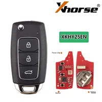 Llave Remota para Auto Xhorse de Segunda Generación XKTO12EN/XKTO20EN/XKKF05/6EN/XKHY25EN/XKB520EN/XKB526EN/XKB528EN - Fabricada en Plástico y Metal