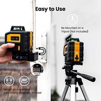 Niveau laser à faisceau vert, module unique, 5 lignes croisées, machine de nivellement, outils pour carrelage, instruments de mesure de niveau