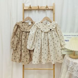 Otoño nuevo vestido de niña Mori Floral encaje Ins versión coreana dulce burbuja manga ganchillo ODM suministro para niños para primavera - Product Image 1