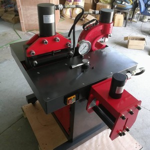 Three-in-One Hydraulic Busbar <b>Machine</b> Punching Cutting Plate; Four-in-One Crimping Flat Vertical for Metal Processing - Product Image 4