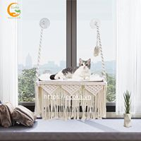 Cage pour animaux de compagnie personnalisable, classique, luxueuse, solide, bohème, imperméable, écologique, 100% coton, amovible, lavable, tissée à la main