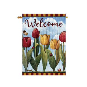 Bandera de jardín de doble cara, impresión por sublimación de temporada, barata - Product Image 4