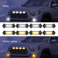 Kits d'éclairage de la calandre avant avec faisceau de câblage pour 2016-2020 Toyota Tacoma Car LED Grille Amber Light Daytime Running Lamp