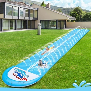 Glissez, sautez et courez avec 2 body boards, toboggan aquatique robuste avec système de pulvérisation d'eau à 3 voies avancé - Product Image 5