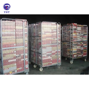 工业仓库物流仓储可折叠钢4侧网卷容器 - Product Image 4