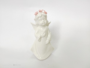 Figuritas de ángel de porcelana pintadas a mano - Product Image 6