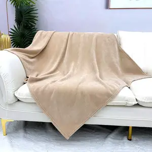 Manta de lana de chenilla de fábrica profesional, logotipo de empresa personalizado, manta de Sherpa de lana Polar de franela supersuave de felpa - Product Image 1