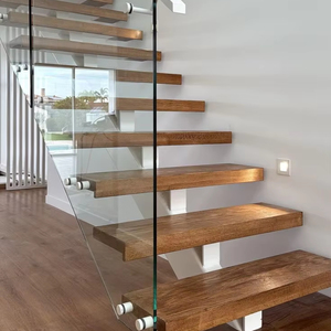 Escalera Prefabricada CBMmart con Viga Central <span class=keywords><strong>de</strong></span> Acero al Carbono y Peldaños <span class=keywords><strong>de</strong></span> Madera <span class=keywords><strong>de</strong></span> Haya <span class=keywords><strong>para</strong></span> Interiores <span class=keywords><strong>de</strong></span> Viviendas - Product Image 5
