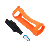 Housse de protection en silicone souple pour haut-parleur de voyage extérieur pour JBL Charge 4 avec bandoulière