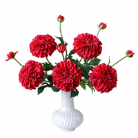 Künstliche Seiden-3D-Chrysanthemen Handgefertigte Blumen mit Natürlichem Aussehen Langlebige Innen- und Hochzeitsdekoration