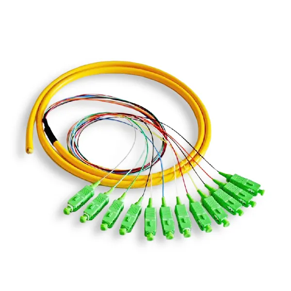 Fiber Optic Pigtail SM Fiber Pigtail G657a Colors 12 cores Color SC/UPC SC/APC FTTH Pigtail Catheter Patch Cord
