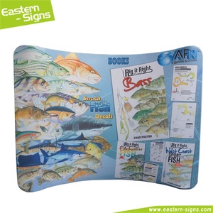 Facilmente configurabile pieghevole in tessuto di alluminio a forma curva evento espositivo espositivo stand espositore pieghevole - Product Image 6