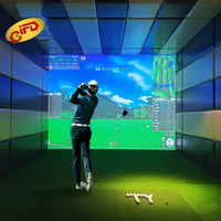 IFD Intérieur Golf Projection Infrarouge Sports Loisirs Et Divertissement Simulateur Golf Jeux Euqiment