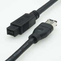 Câble FireWire 800 à 400 de qualité supérieure adaptateur 9 à 6 broches pour Mac Pro et MacBook veste en PVC et tresse protégeant les caméras ordinateurs