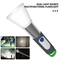 Lampe torche LED multifonctionnelle Lampe de travail USB rechargeable Camping XHP50/30W Lanterne étanche Zoom Lampe porte-clés