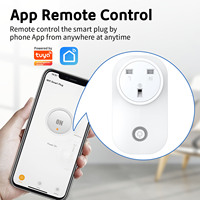 UK Home Automation WiFi Smart Plug Tuya Fernbedienung Steckdose Kompatibel mit Alexa und Google 16A Nennstrom
