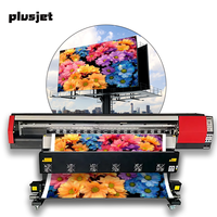 Plusjet 1,8 m con impresora de gran formato de cabezal de impresión Epson DX5 para impresora Galaxy Banner 2017 + Eco solvente