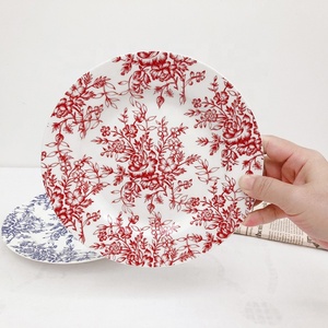 Customization Hot-selling French Retro Dishes <b>Plate</b> Hand-painted Household <b>Ceramic</b> Dinner <b>Plates</b> Fruit Salad <b>Plates</b> - Product Image 5