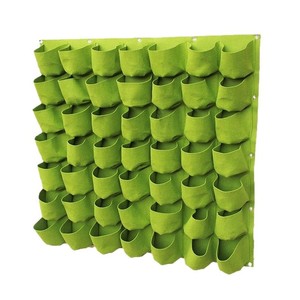 Suministros de maceta de jardín de bolsillo para colgar en la pared vertical para bolsa de cultivo para jardines urbanos y decoración del hogar - Product Image 1