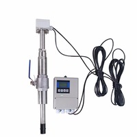 Débitmètre électromagnétique à bride de 2 pouces Modbus Débitmètre pour boues d'eaux usées avec batterie