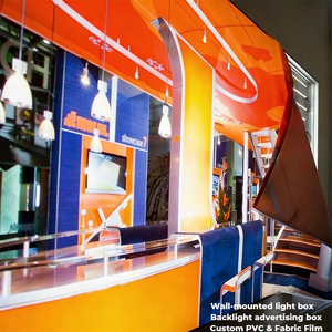 Pangui Exhibición Publicitaria OEM ODM Caja de Luz LED SEG de Tela Retroiluminada de un Solo Lado con Material de PVC para Tiendas - Product Image 1