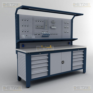 Banc de travail multifonctionnel en acier personnalisé Detay pour usage en usine, laboratoire, construction, composants essentiels de moteur et de PLC, éclairage LED facile à installer - Product Image 2