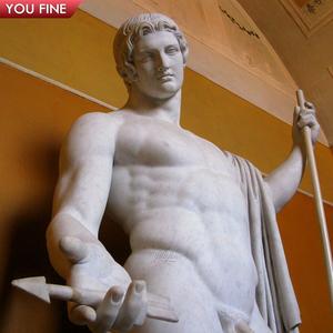 Statue célèbre de Silène et de Dionysos en marbre - Product Image 4