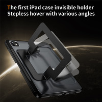 Coque arrière antichoc en TPU pour iPad Pro 11 pouces 2024 Frosty Anti-Fingerprint Back Cover