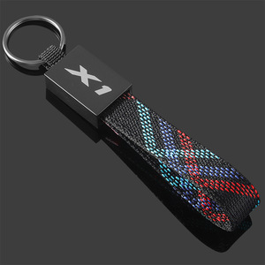 Ceinture tressée Oxford avec logo de voiture, <span class=keywords><strong>porte</strong></span>-clés en alliage de zinc pour M X1 <span class=keywords><strong>X2</strong></span> X3 X4 X5 X6 X7 - Product Image 6
