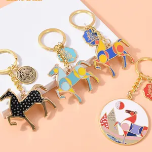 China Factory Custom Logo Flash Animal Keychain Durable Zinc Alloy Metal Fashion Cartoon Style Gift Keychain