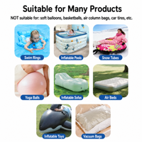 Pompe à air électrique Swimbobo CZ-198B avec 3 embouts, gonfleur et dégonfleur portable pour lit pneumatique, piscine, canapé, sac sous vide