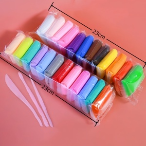 Set di Argilla Morbida Super Leggera da 80g, 12 Colori, Facile da Usare, Materiale per Slime e Pasta Modellabile per la Creatività dei Bambini - Product Image 2
