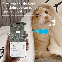 Nouveauté : Localisateur d'animaux domestiques entièrement automatique pour chats et chiens, système de suivi anti-perte avec balise Bluetooth