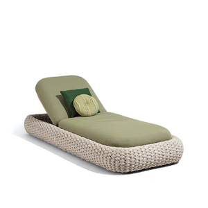 Outdoor Sun Lounger Aluminum Frame Woven Rope Waterproof Cushion For Hotel And Resort Bespoke Contract Grade - Product Image 6