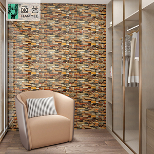 Papel tapiz de pared <span class=keywords><strong>azul</strong></span> e Branco, pegatina de pared de ladrillo, decoración del hogar - Product Image 6