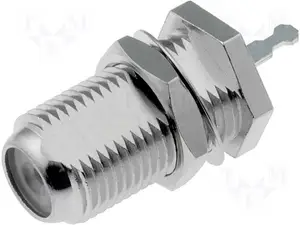 F Type Connector For RG6 / RG11 / RG58 / RG59 / Pcb Mount