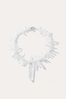 Collier à breloques en quartz pour femme - Cadeau classique pour mariage et fête - Bijoux Aquastone AS019