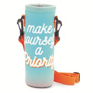24oz/32oz Insulated Neoprene Waterproof Sling Holder Case Pouch Cover Fashionable Shoulder Carrier for <b>750ML</b> <b>Bottles</b> - Product Image 6