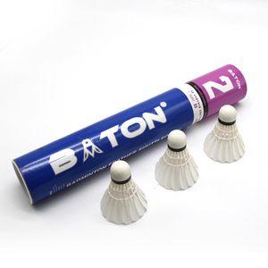 Balles de <span class=keywords><strong>badminton</strong></span> avancées en plumes d'oie les plus durables, entraînement, 12 balles par baril - Product Image 1
