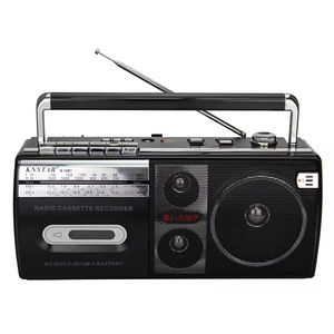 Radio-cassette rétro, lecteur de musique, alimentation secteur ou piles, radio stéréo AM/FM, haut-parleur - Product Image 1