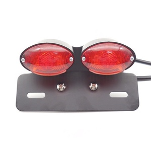 Feu arrière de moto, feu arrière LED double œil avec support, feu arrière de moto double œil de chat LED - Product Image 2