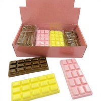 Lot de 12 jouets anti-stress en mousse PU en forme de barre de chocolat, mignons, promotionnels, avec boîte de présentation pour cadeaux